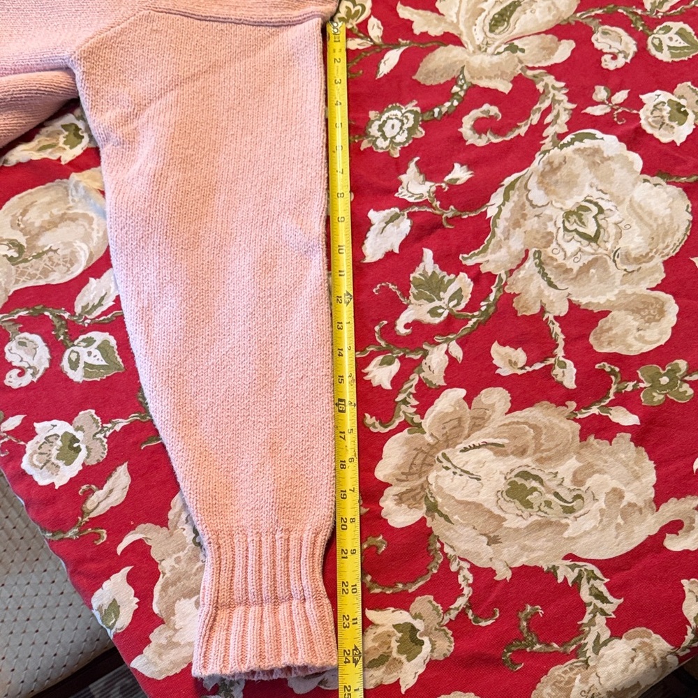 Polo by Ralph Lauren Mens Pink cotton Crew Neck Sweater, pony - Picture 8 of 10